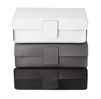 NAPPA UTBD mitmefunktsiooniline kaanega karp, 250x170xh-90mm, täisnahk- lumivalge, suitsuhall, mustjaspruun. Hind 227,85 € (km-ga)